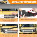 Hood Protector Compatible with 2021-2024 Bronco Sport Accessories Hood Guards Deflector Trim for 2024 Bronco Sport Accessories (Front Hood)