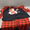 Christmas Pajamas for Women, Men Set 2 Piece Holiday Lounge Sets Cute Snowman(XXL)