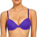 Women's Oh Darling Demi Push Up Bra, Purple, 34B