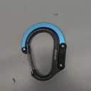 GEAR AID HEROCLIP (Small) Carabiner Gear Clip and Hook, for Hanging Bags, Purses, Lanterns, Strollers, Tools, Helmets, Water Bottles, and More (Black and Blue)