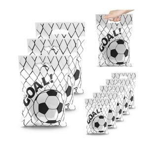 2 x Football Party Favors Goodie Bags - 50 Pcs Football Gift Bags Sport Themed Party Favors Football Treat Bags for Team Goody Candy Snack Bag for Birthday Presents Packing Storage Supplies