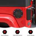 RT-TCZ Fuel Filler Door Gas Tank Cap Cover Accessories for 2007-2017 Jeep Wrangler JK & Unlimited Sport Rubicon Sahara (US Flag)