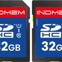 32GB SD Card, 2 Pack SDHC Memory Cards UHS-I U1 Class 10 High-Speed Full HD Video, Secure Digital Cards Compatible with Cameras, HD Camcorders, DSLR and PC, 32GB(2pc)