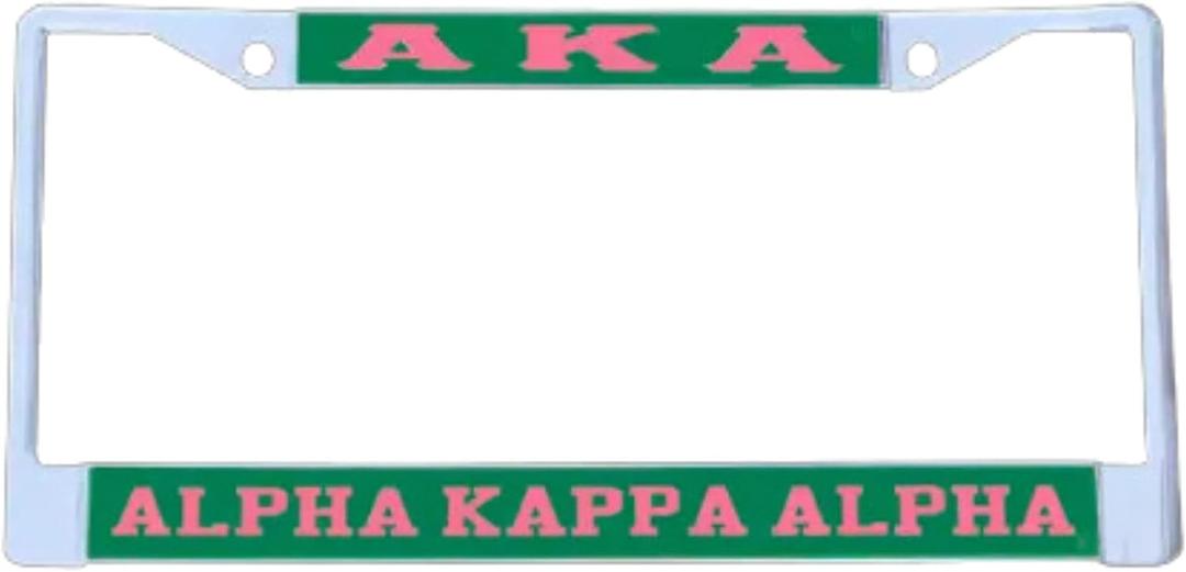 Alpha Kappa Alpha Sorority Silver License Plate 12.25"L x 6.5"W