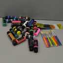 Acrylic Paint Set, 24 Colors (2 oz/Bottle) with 12 Art Brushes, Art Supplies for Painting Canvas, Wood, Ceramic & Fabric, Rich Pigments Lasting Quality for Beginners, Students & Professional Artist