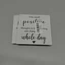 2 x Funny Office Desk Decor, One Small Positive Thought Wooden Sign, Inspirational Gifts for Women Men Friends Coworkers Birthday Christmas, Cute Cool Desk Accessories for Home Office-C12