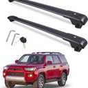 Heavy Duty Roof Rack Crossbars Replacement for 2007-2026 Toyota 4Runner,Anti-Corrosion,Aircraft Aluminum Black Matte with Anti-Theft Locks (ONLY FIT Original EXISTING Side Rail)