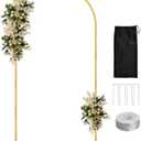 WellSign 6.6FT Metal Wedding Arch Backdrop Stand for Parties, Gold Balloon Arch kit Stand for Baby Shower Gender Reveal Ceremony Birthday Anniversary Bridal Graduation Party Event Decoration