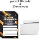Graduation Invitations 2025-20 Graduation Party Invitations Cards With Envelopes, 4x6 Inch For High School & College Celebrations.(001)