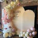 Dusty Pink and Gold Balloons Set, 60Pcs 12 Inch Retro Blush Pink White Sand Beige Metallic Gold Latex Balloon with Gold Confetti Boho Balloon for Birthday Baby Bridal Shower Wedding Party Decorations