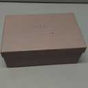 Gold Womens Kitten Heels Square Closed Toe Slip On Mule Sandals Dress Pumps 7