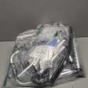 Folding Walker with Basket and Glide Skis, 5" Wheels, Lightweight Walkers for Seniors and Adults, Supports Up to 350 Pounds, Adjustable Height, Compact Standard Walker