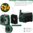 POPOSOAP Solar Water Pump Fountain,20W Solar Fountain Pump 320GPH Solar Powered Water Pump with Adjustable Flow, PVC Tubing and 16.4ft Cord Length for Ponds, Garden, Waterfall, Fish Pond