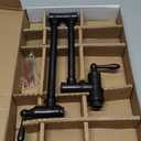 Delta Oil Rubbed Bronze Traditional Pot Filler Kitchen Faucet, Wall Mount Kitchen Faucet, Venetian Bronze 1177LF-RB