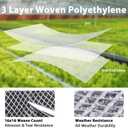 16 Mil Heavy Duty Clear Greenhouse Tarp, 20x30FT Waterproof Clear Tarps with Grommets, UV Resistant Greenhouse Replacement Poly Cover, for Gardening, Farming, Chicken Coops, Canopy,Outdoor, 20*30ft-1PC