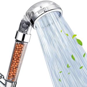 Nosame® Shower Head with Hose, Filter Filtration High Pressure Water Saving 3 Mode Function Spray Handheld Showerheads for Dry Skin & Hair