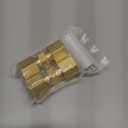 Ice Maker Water Line Brass Compression Tube Fitting, 1/4 OD x 1/4 OD (2)