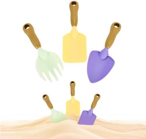 Top Race Multi-Color Plastic Sand Shovels for Kids, Durable, Safe, Lightweight, Sand Scoop Plastic Shovels for Beach Play, Treasure Hunting Fun, 1.5x9.5x7 inches