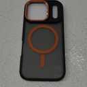 Magnetic 3 in 1 for iPhone 17 Pro Case, [Omni-Directional Protection] with 1x Screen Protector + 1x Camera Cover, [Seamless Work with Magsafe] Shockproof Slim Thin Case for iPhone 17 Pro Cosmic Orange