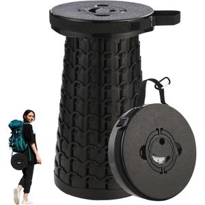 18-inch Heavy Duty Collapsible Stool - 800 lbs Capacity, 2.6 lbs Lightweight Portable Folding Stool for Camping, Travel, Music Festivals and Other Outdoor Events