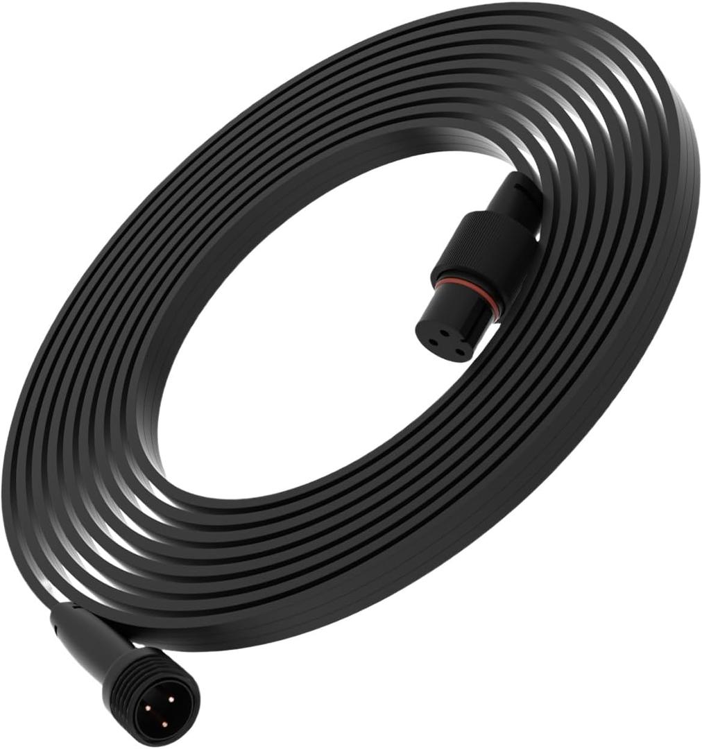 (16Ft) for Govee Outdoor Permanent Lighting Extension Cords, Compatible with Govee H705A, H705B, H705C, H706A, H706B, and H706C Models, IP68 Waterproof Rating(Black)