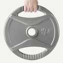 Amazon Basics 2-Inch Olympic Grip Weight Plates, Cast Iron, for Powerlifting, CrossFit & Strength Training