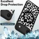 Case for iPhone 17 Air [Compatible with MagSafe] Aesthetic Black Leopard Cute Design for Women Girls | Soft TPU Bumper Hard PC Back Translucent Matte Protective Slim Magnetic Phone Cover