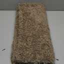 Foindtower 2 Pack 20 x 20 Inch Chocolate Brown Faux Fur Cushion Cover, Accent Sherpa Pillows, Fluffy Soft Pillow Covers, Sheepskin Decorative Fleece Pillowcase for Bed, Couch, Living Room, Brown