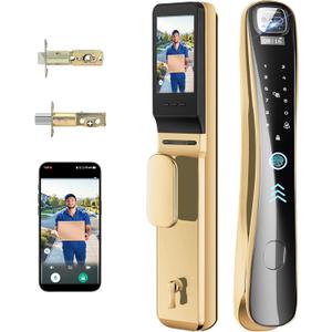 EIYSIE Video Smart Lock with Camera & Doorbell, 8-in-1 WiFi Keypad Deadbolt
