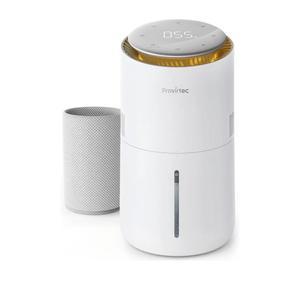 MistFree Evaporative Humidifier for Bedroom, 3L No White Dust for Sensitive Individuals, Auto Humidity Control, Works with Tap Water, Night Light, Easy Clean Tank for Home & Small Room