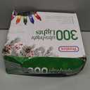 PREXTEX Multicolored Christmas Lights with Green Wire, 60 Feet, 300 Lights, Colorful String Lights Indoor or Outdoor - Incandescent String Lighting for Christmas Tree Decorations for Fences and Patios