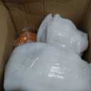Marsui 3 Pcs Outdoor Pumpkins for Fall Porch, Resin Stackable Pumpkins, 6.5 x 7.28 inches; 10.6 x 9 inches; 14.75 x 11.42 inches 