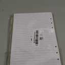 A5 Refill Paper, Planner Inserts for A5 Binder Budget Planner Journals Notebook, 6 Ring Loose Leaf Lined Paper with Binder Dividers, 240 Pages (White)