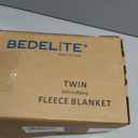 BEDELITE Fleece Blanket Twin Size for Bed Couch, 3D Jacquard Decorative Navy Throw, Soft and Cozy Warm Plush Fuzzy Blanket All Seasons Suitable, 60x80Inches