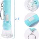 PROLOSO Mini Flashlight Keychains for Kids Toy Flashlights Bulk Assorted Colors Torch Key Rings Hiking Camping Party Favors 50 Pcs