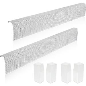 Redants 2 Pack 4 FT Baseboard Heater Covers with Left and Right Endcaps