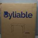 Byliable Folding Table 4 Foot Portable Heavy Duty Plastic Fold-in-Half Utility Table Small Indoor Outdoor Adjustable Height Folding with Carrying Handle, Camping and Party,White | Portable, Heavy Duty, Fold-in-Half, Indoor Outdoor, Adjustable Height, Folding