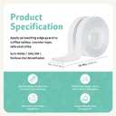 Furniture Edge Protector for Baby - Plastic Crib Protector from Chewing - CPC Certified, CPSC Tested, LFGB Food Grade (78.74 * 1.97in)
