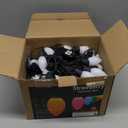 C9 Christmas Lights Outdoor, 50Feet Vintage Christmas String Lights with 50 Colored Bulbs, Connectable Waterproof Lights for Holiday Party Roofline Backyard Garden Patio, Green Wire (Multicolor)