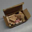 Liliful 8 Pieces Wooden Train Track Bumpers, Male and Female Bumpers Wooden Train Track Accessories, Multi Style