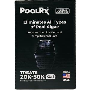 Pool RX 101066 6 Month Algaecide Treats 20k-30k gallons, Black (Single Unit)