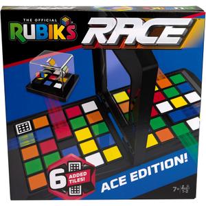 Rubiks Cube, Rubik's Race, Ace Edition, Classic Fast-Paced Puzzle Strategy Sequence Board Game, Problem-Solving Brain Teaser, Color-Matching Game, 2 Players, for Adults, Teens, Kids Ages 7 & Up