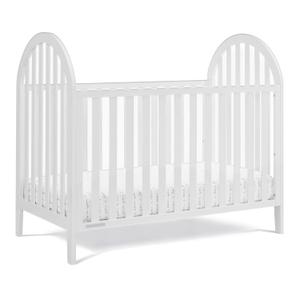 Delta Children Milano 4-in-1 Convertible Crib - Greenguard Gold Certified, Bianca White