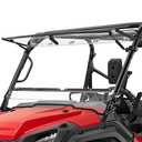 StarknightMT Flip Windshield Compatible with 2016+ Pioneer 1000 1000-5 1000-6, Windproof Full Windows Scratch Resistant Clear Fold Windshield