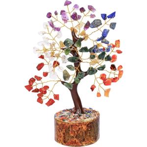 Seven Tree Of Life Crystal Tree, Crystals And Healing Stones, Birthday Gifts For Women, Healing Crystals And Stones Feng Shui Decor, Crystal Decor For Home Office, House Warming Gifts New Home