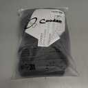 COODEO Dog Socks to Prevent Licking Paws, Waterproof Boots for All Four Legs with Non-Slip Soles, Protective Paw Covers for Wounds, Licking Prevention Shoes for Dogs (Black, L)