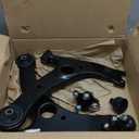 12pcs Suspension Kit for Toyota Corolla 2003 2004 2005 2006 2007 2008, Lower Control Arms w/Ball Joints Sway Bar Links Tie Rods Boots & Bellow Replacement