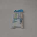 Items 4U! 125 Flex Straws, Stripe, Assorted Colors
