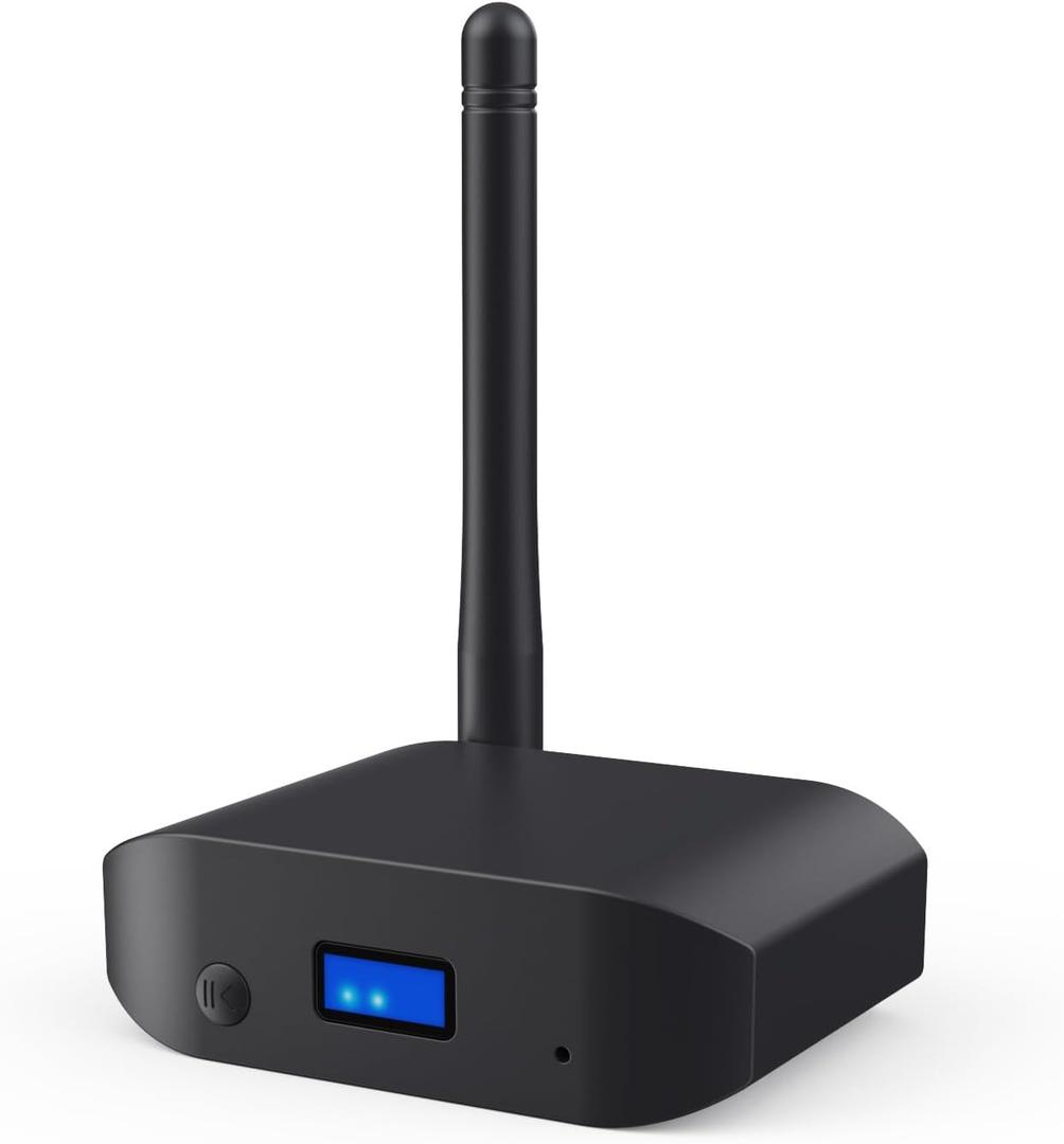 Bluetooth 5.3 Receiver for Home Stereo Adapter for HiFi Music Streaming, Wired Speakers,with AUX 3.5mm/USB-C Data Cable, Long Range,Low Latency and HD Audio