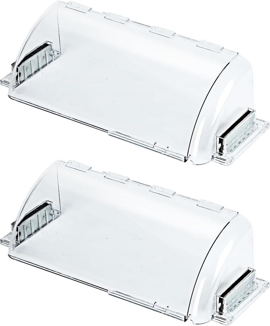 Air Vent Deflectors Adjustable Magnetic Heat and Vent Cover,9" to 15"Inches-Heavy Duty Unbreakable Plastic with Magnet Secure Design for Vent Covers for Home FloorSidewalCeiling Registers,2 Pack